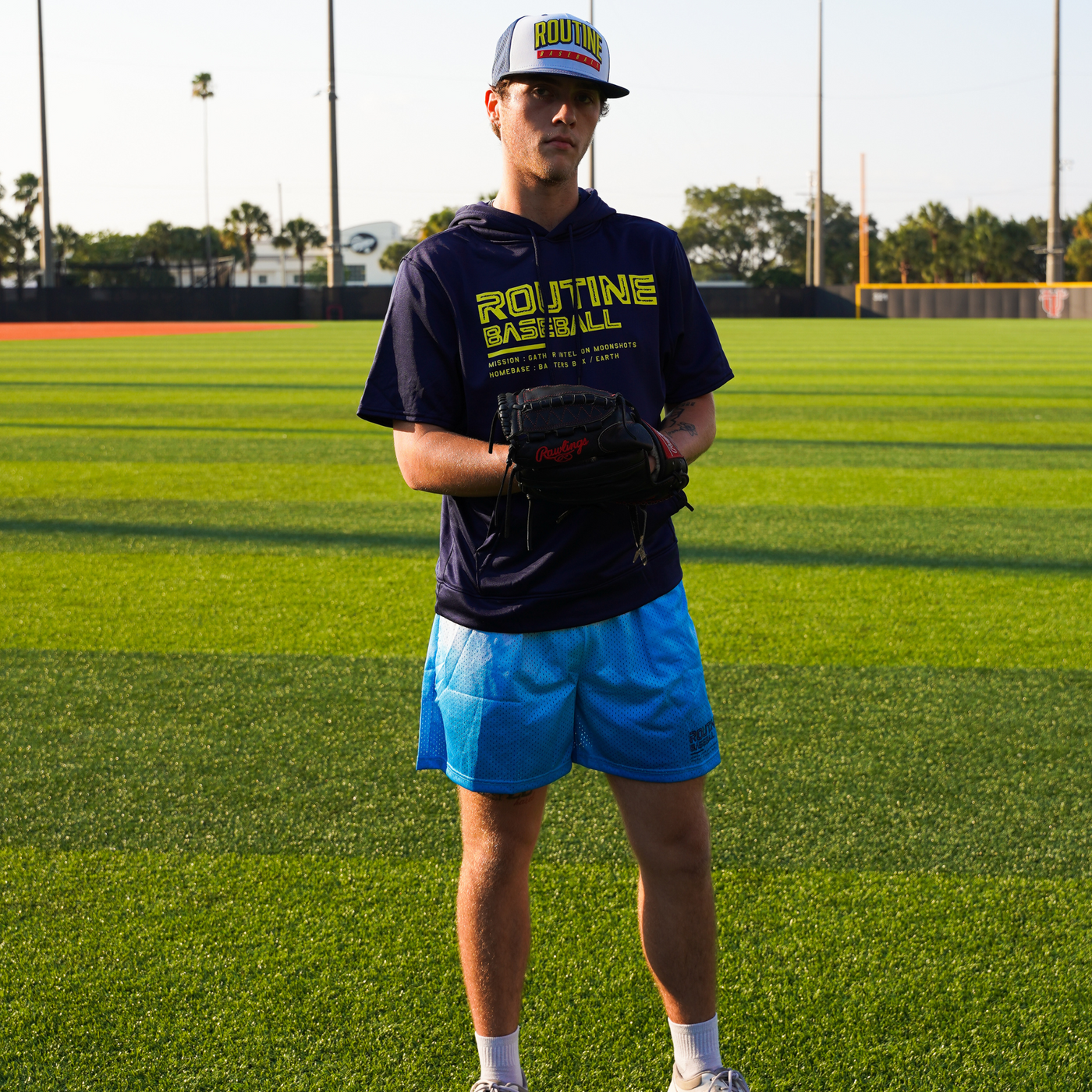 Sky High Mesh Short